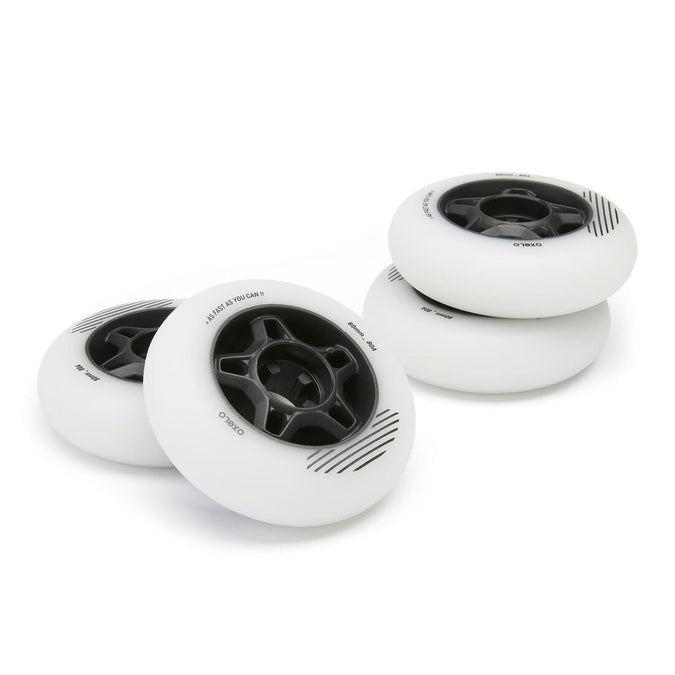 





Adult 80mm 80A Fitness Inline Skating Wheels Fit 4-Pack - White, photo 1 of 6