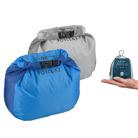 





Set of 2 trekking storage covers with waterproof half-moon - 2x7L