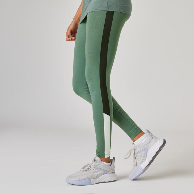 





Women's Slim-Fit Fitness Leggings Fit+ 500 Print, photo 1 of 7
