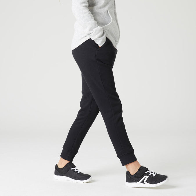 





Girls' Warm Jogging Bottoms 500 - Mid Grey Marl, photo 1 of 6