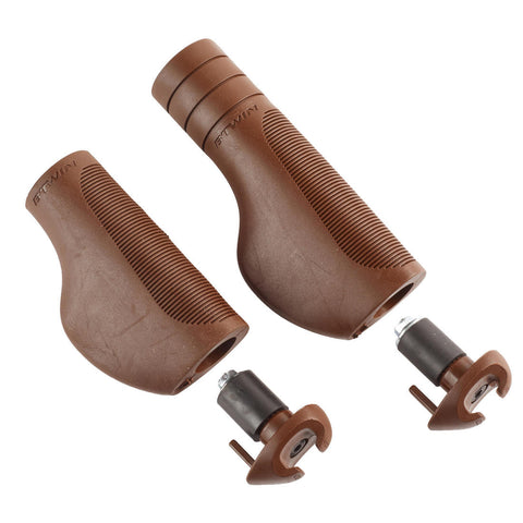 





Handlebar Grips Ergonomic City 500 - Brown