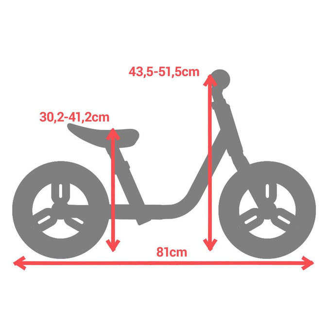 Balance bike cheap height guide