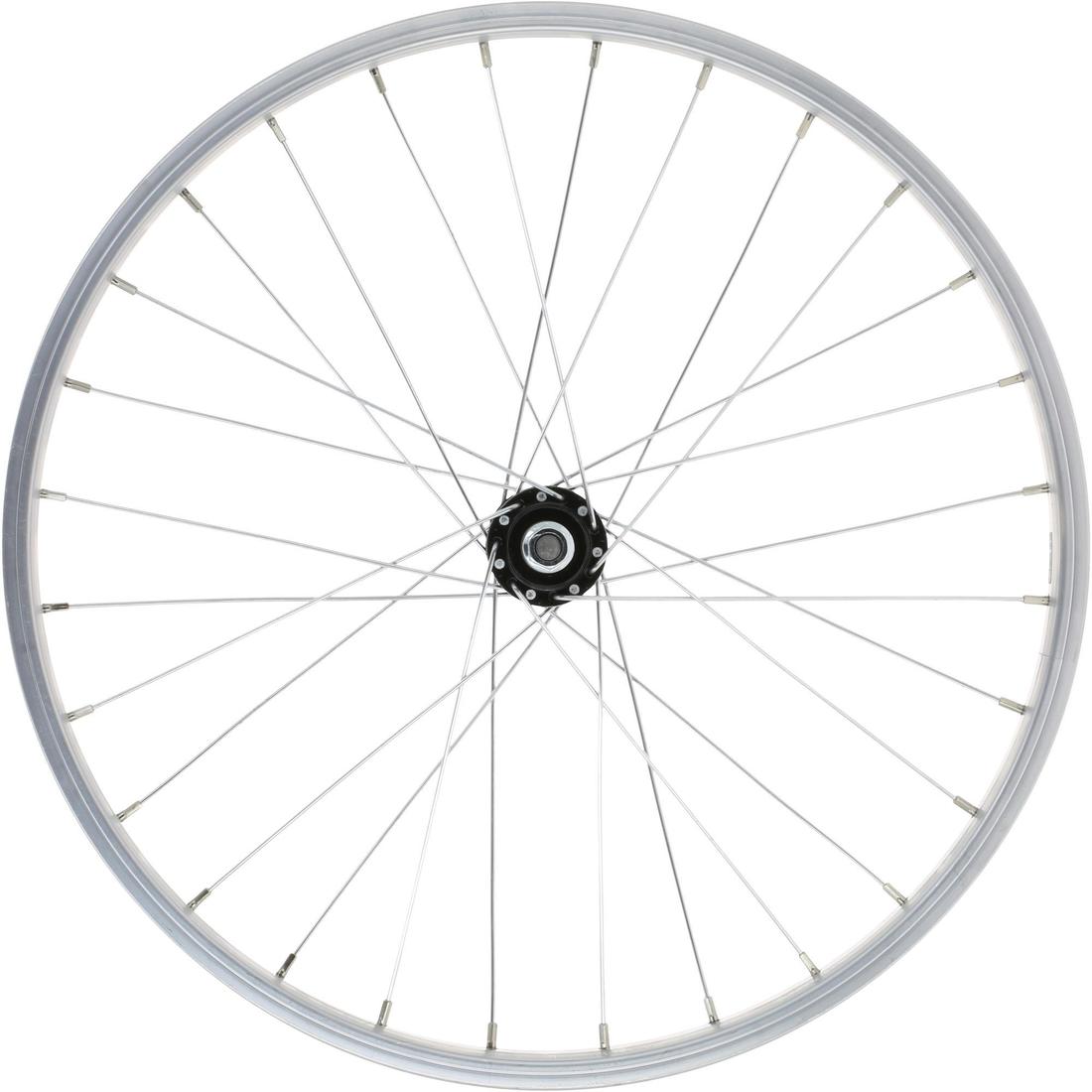 Kids Bike Wheel 20 Front Single Wall Rim Silver Decathlon UAE