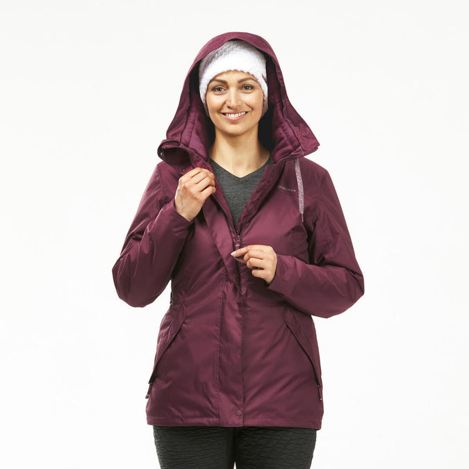 Women's Hiking Waterproof Winter Jacket SH500 14°F, 60% OFF