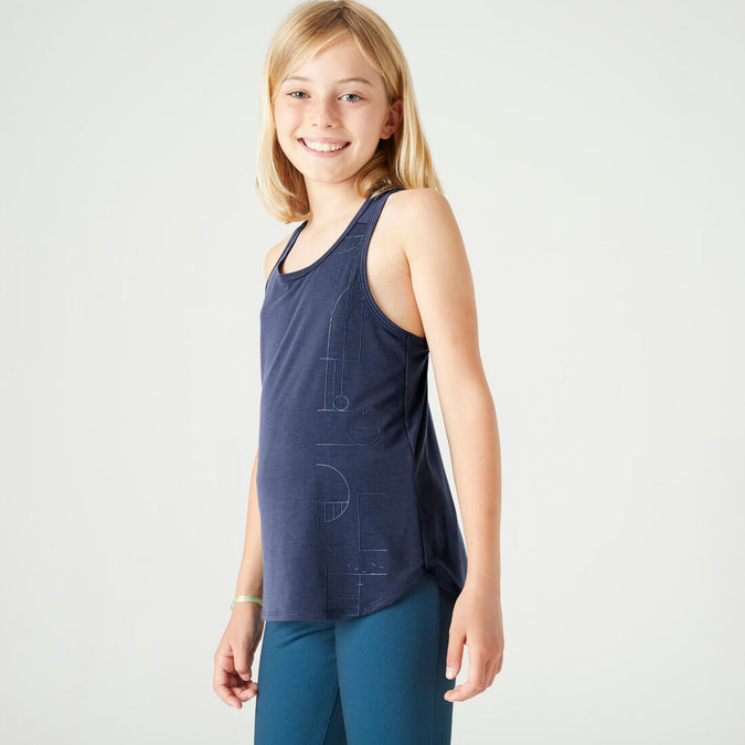 





Girls' Breathable Gym Tank Top 500 - Plain Neon, photo 1 of 4