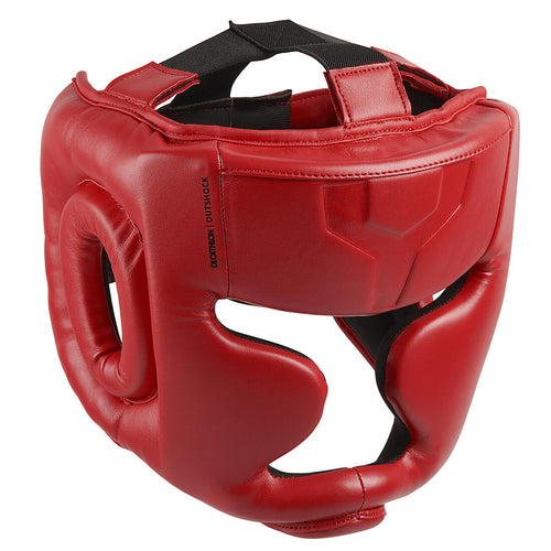 





Kids' Full Face Boxing Headguard 500 - Red