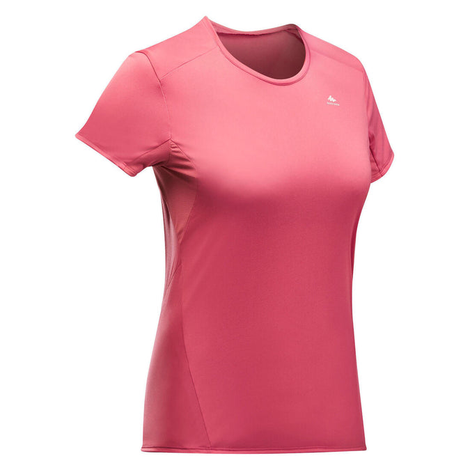 





Women's Mountain Walking Short-Sleeved T-Shirt MH100 - Lychee, photo 1 of 10