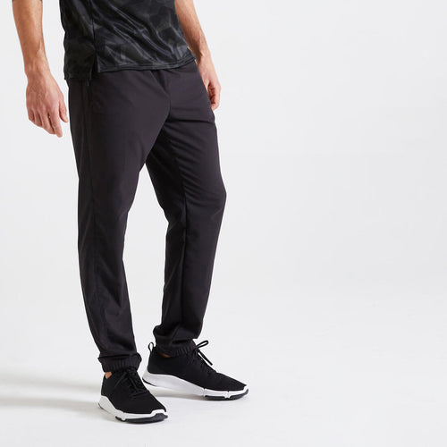 Men Cotton Blend Gym Pants Regular fit 100  Black