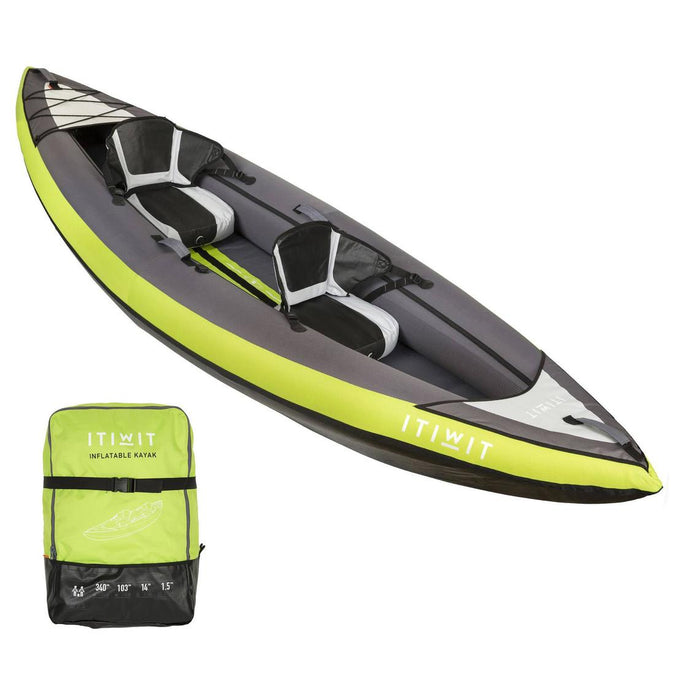 





100 1/2 PERSON TOURING INFLATABLE KAYAK - GREEN, photo 1 of 18