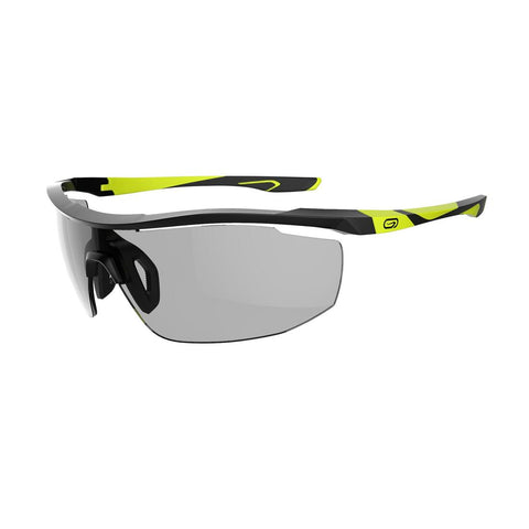 





Adult Running Photochromic Glasses Runperf Category 1-3 - black neon yellow