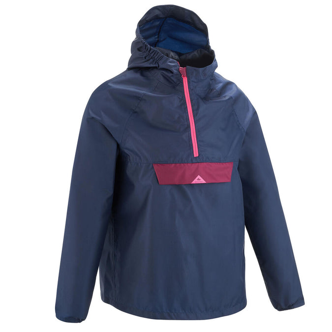 





Kids' Waterproof Hiking Jacket - MH100 Navy Blue and Pink - age 7-15 years, photo 1 of 9