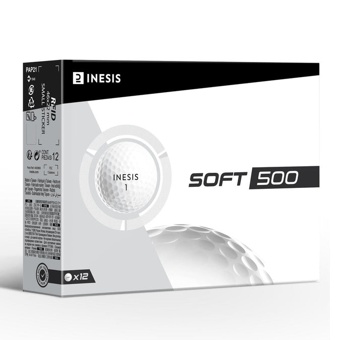 





GOLF BALLSx12 - INESIS SOFT 500, photo 1 of 8