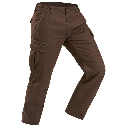 





Men's Warm Travel Trousers - Brown