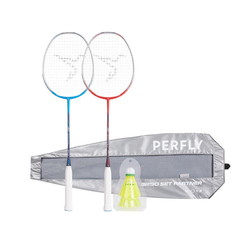 





ADULT BADMINTON RACKET BR 190 SET PARTNER  BLUE PURPLE