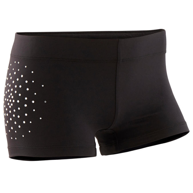 





Girls' Gym Shorts 900 - Black Rhinestones, photo 1 of 5