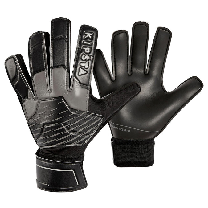 





Adult Football Goalkeeper Gloves F100 Resist - Black/Grey, photo 1 of 4