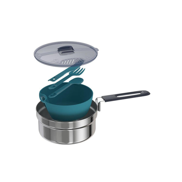 Stainless Steel Camping Cook Set - 1.1L | Decathlon UAE