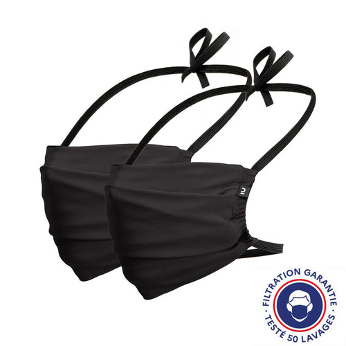 





Adult Washable Covid-19 Barrier Mask Twin-Pack - Black