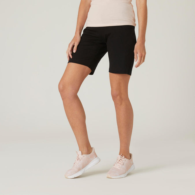 





Women's Straight-Cut Fitness Shorts with Pockets 500 - Black, photo 1 of 5