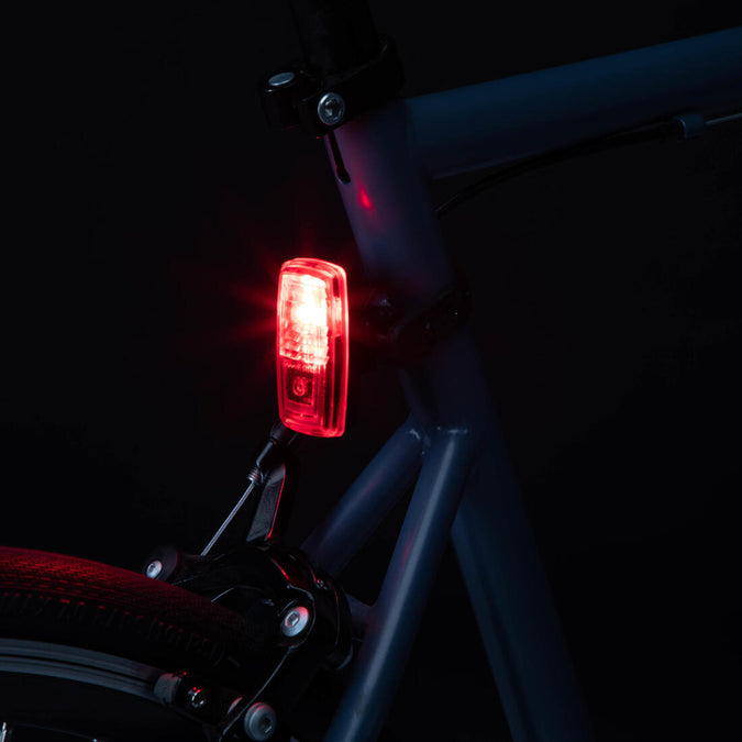 Battery operated store bicycle lights