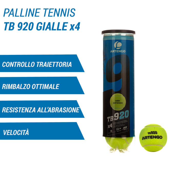 





Versatile Tennis Ball TB 920 4-Pack - Yellow, photo 1 of 19