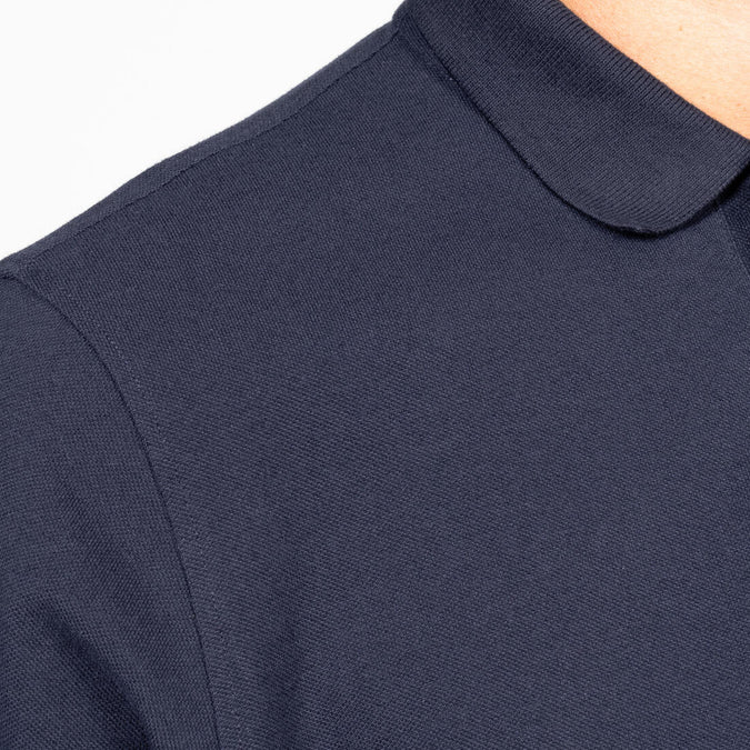 Men's Golf Short Sleeved Polo Shirt - MW 500 Navy - Asphalt blue - Inesis -  Decathlon