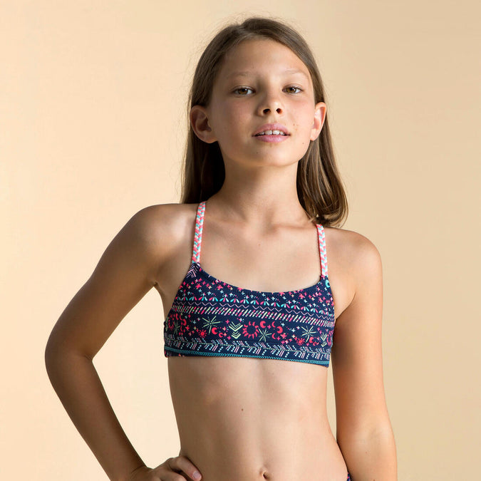 





Girls’ 2-Piece Swimming Swimsuit Top Lila, photo 1 of 5