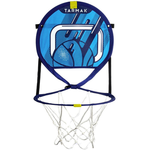 





Kids' Wall-Mounted Portable Basketball Basket with Ball Hoop 100 - Green/Blue