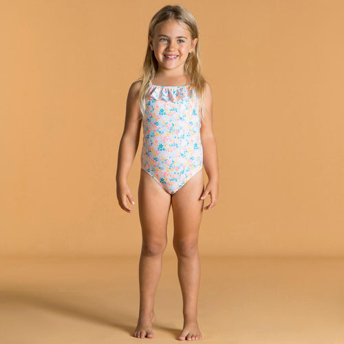 





Baby Girls' One-Piece Swimsuit Print With Ruffles