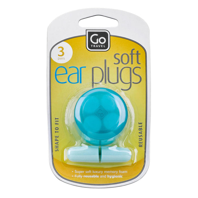 





Set of 3 pairs of Go Travel reusable foam ear plugs, photo 1 of 2