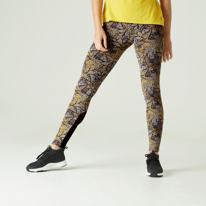





Stretchy High-Waisted Cotton Fitness Leggings with Mesh Print, photo 1 of 8