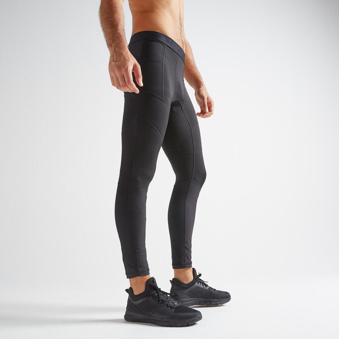 Men s Breathable Fitness Leggings Black