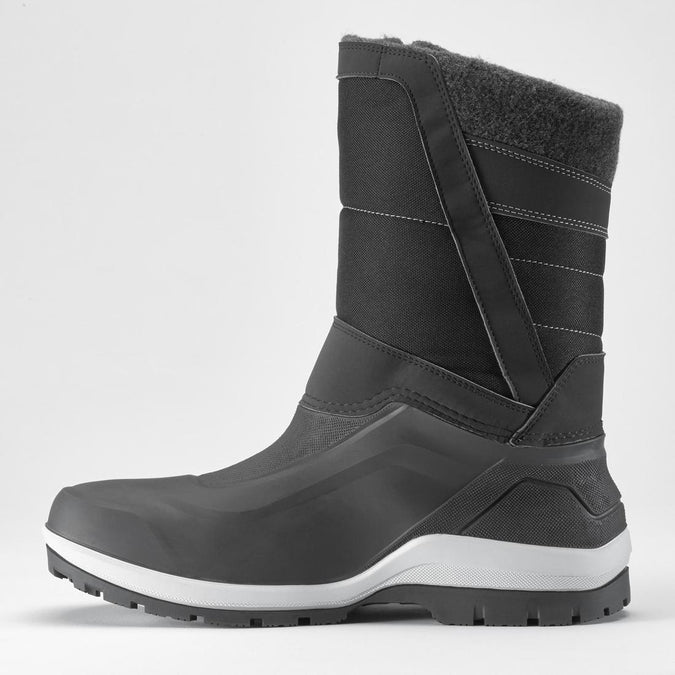 Men's Waterproof Hiking Boots - X-Warm SH 500 Grey - Carbon grey