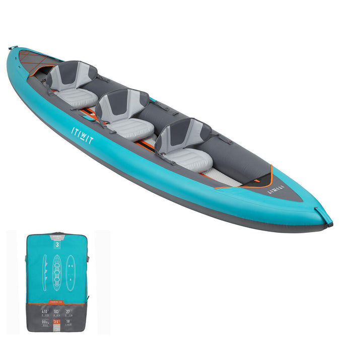 





Inflatable 2/3 person touring Kayak High-pressure Bottom - X100+, photo 1 of 27