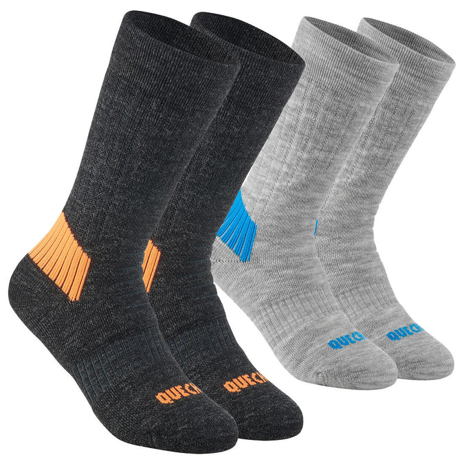 





Children's warm hiking socks - SH100 WARM MID - x2 pairs, photo 1 of 3