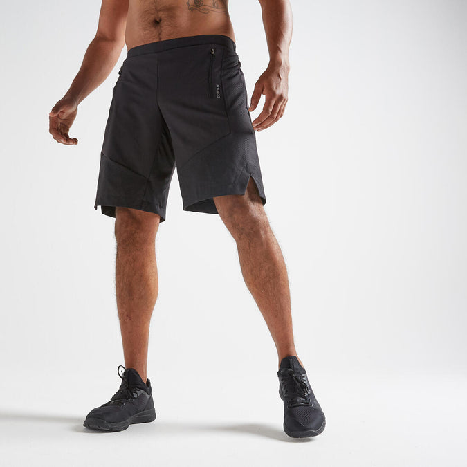





Men's Fitness Cardio Training Shorts 500 - Black, photo 1 of 5
