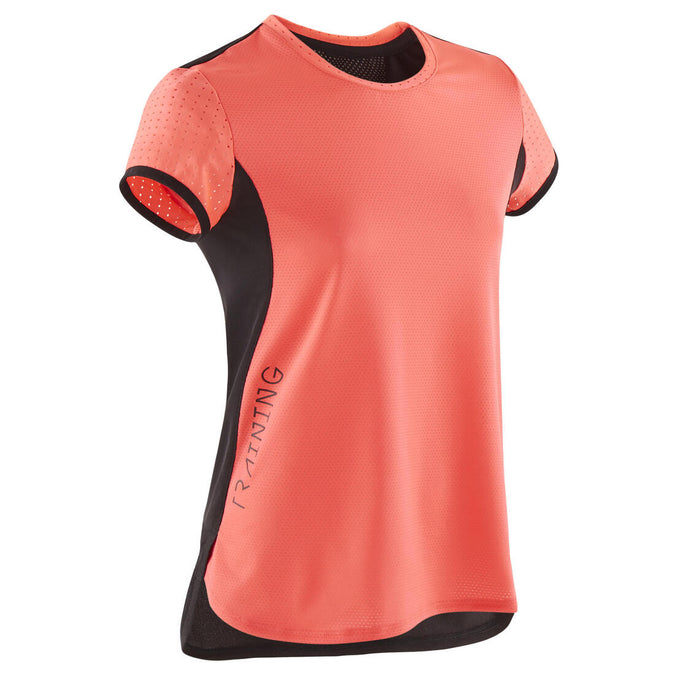 





Girls' Technical Breathable T-Shirt - Black/White, photo 1 of 5